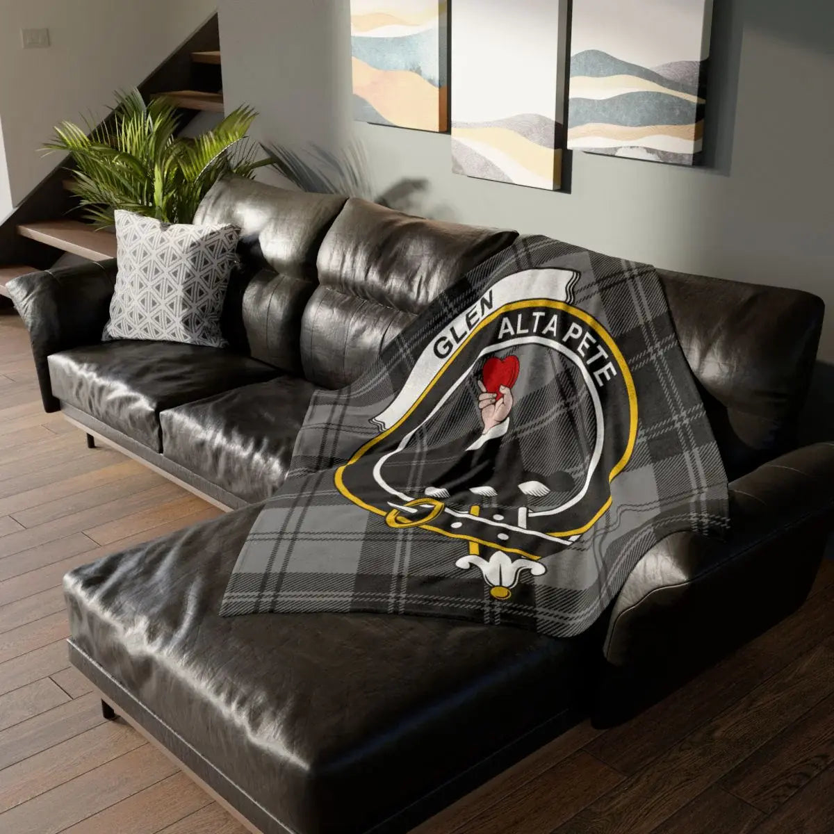 Glen Alta Pete Blanket with Stylish Clan Crest Design