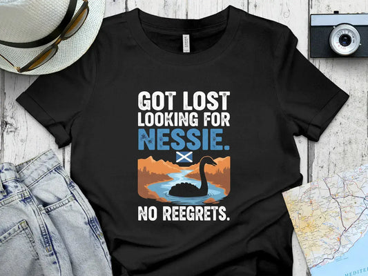 Got Lost Looking for Nessie No Reegrets T-shirt product