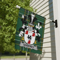 Green Plaid Customized Godfrey Garden Flag