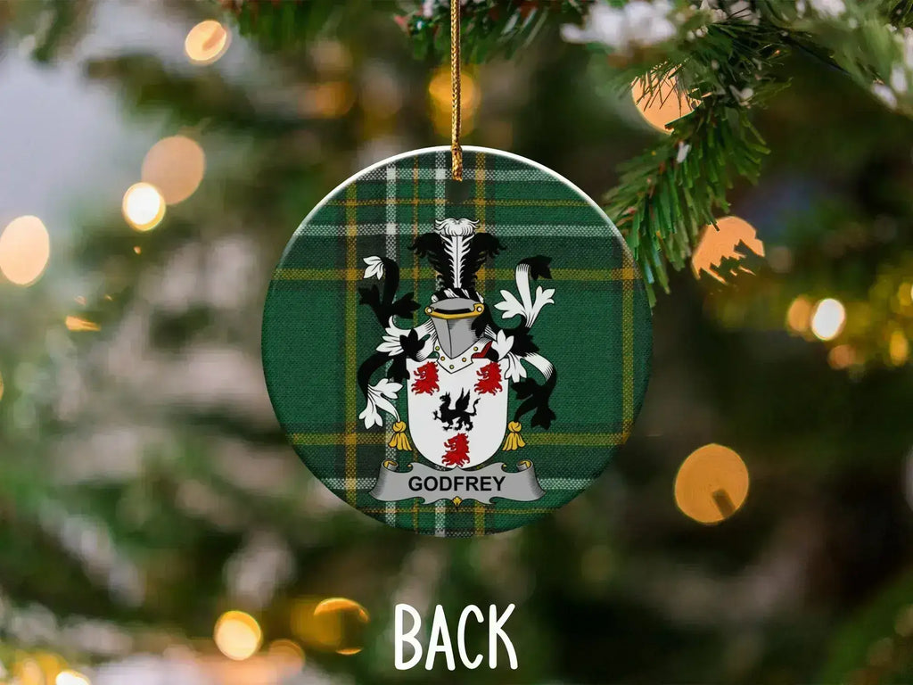 Elegant Godfrey Crest Ornament for Holiday Decor
