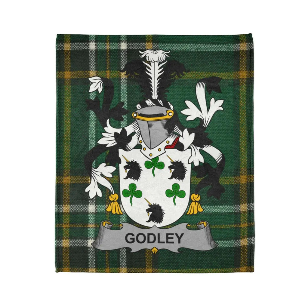 Godley Family Crest Tartan Design Blanket