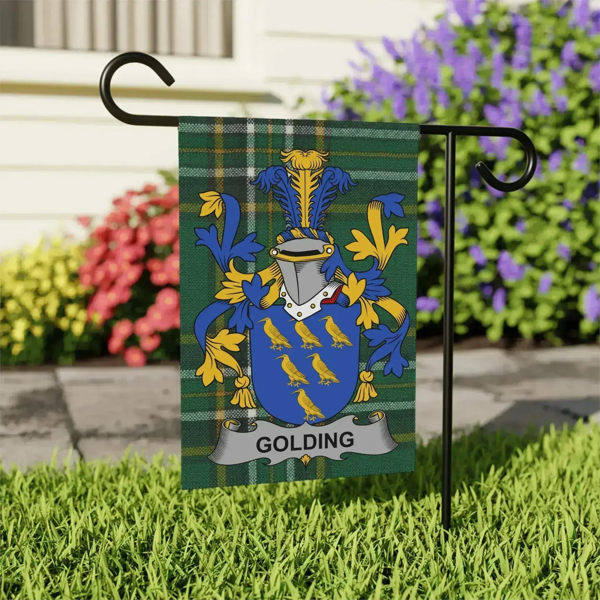 Personalized Family Crest Garden Flag