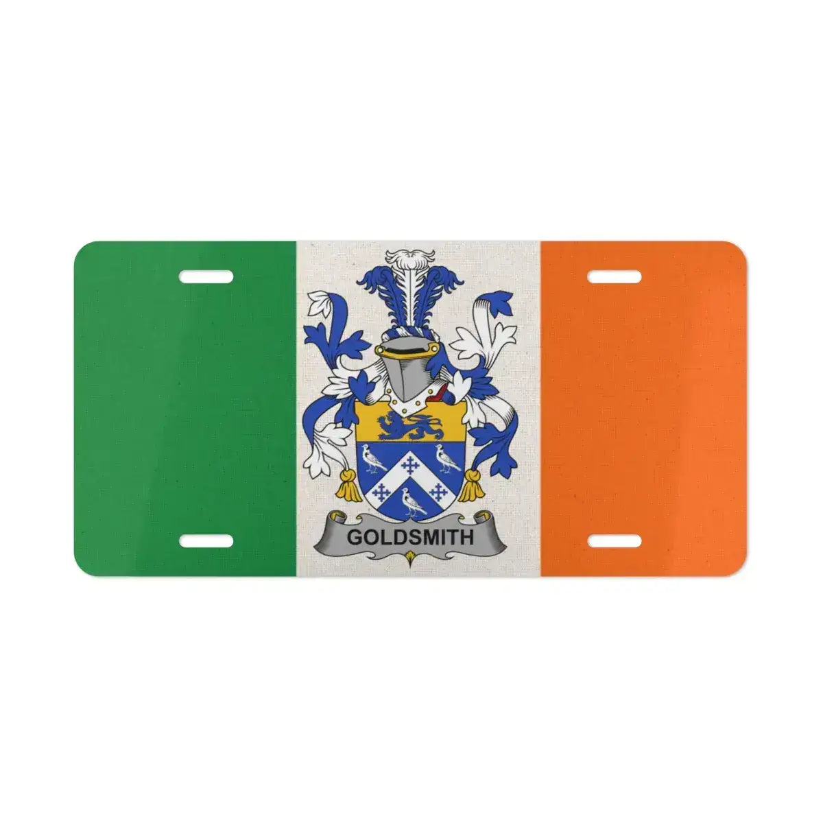 Goldsmith Family Crest Flag License Plate product