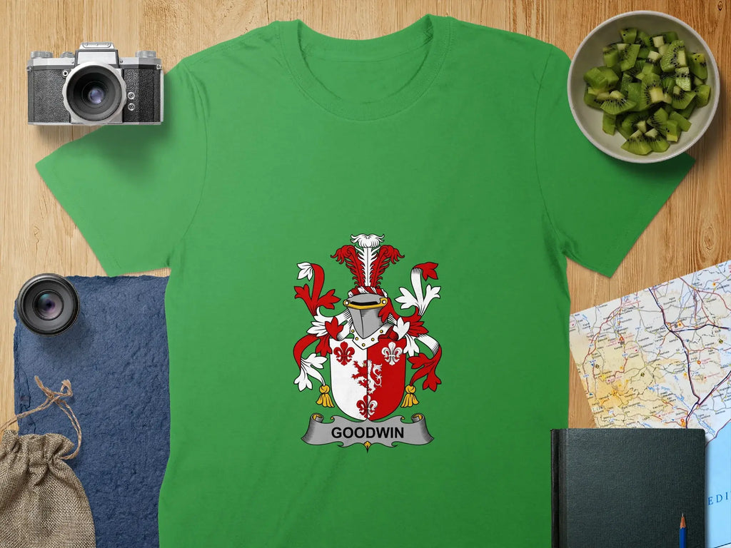 Green Goodwin Family Crest T-shirt