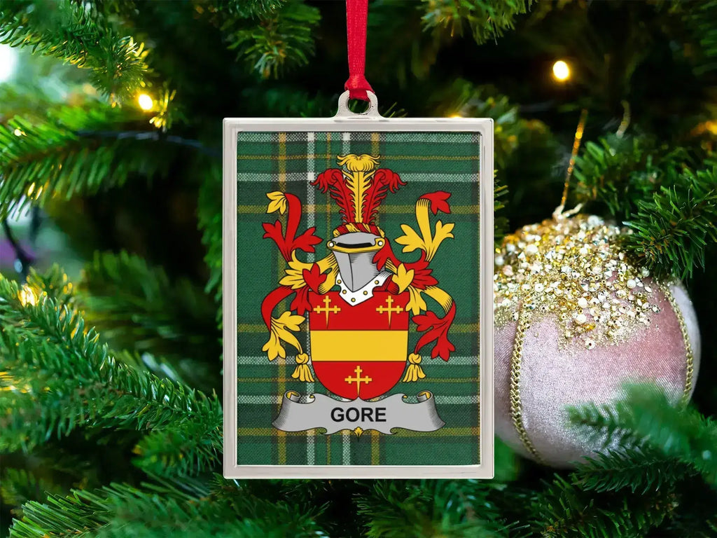 Personalized Family Crest Christmas Tree Ornament product type