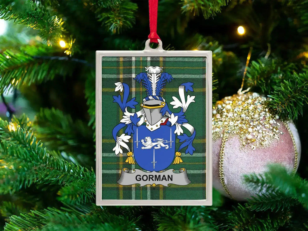 Gorman Family Crest Christmas Tree Ornament Product