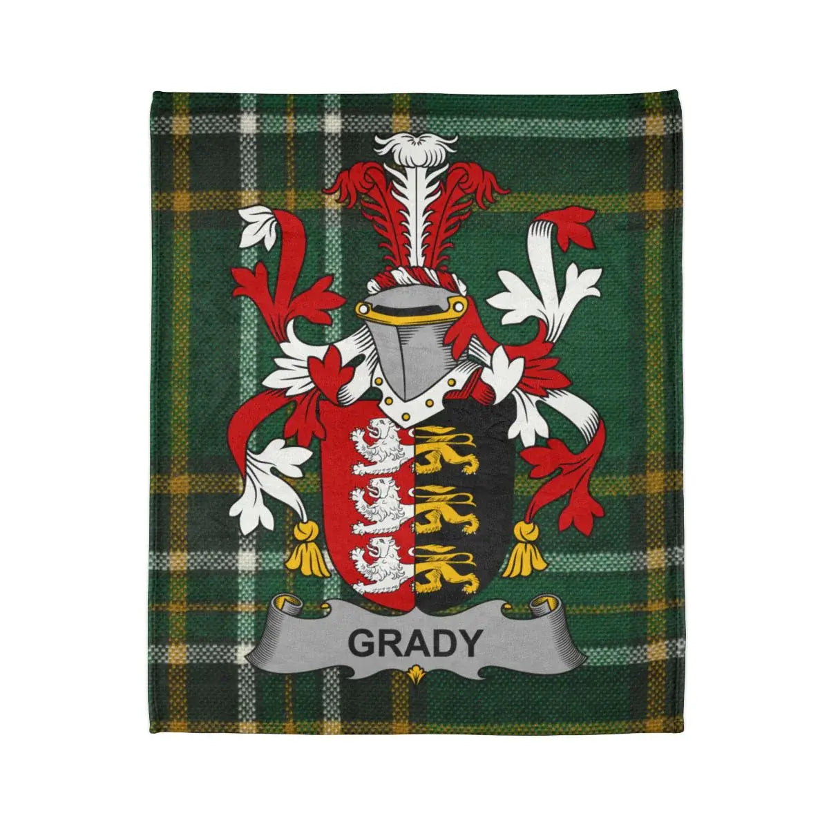 Grady Family Crest Tartan Design Blanket