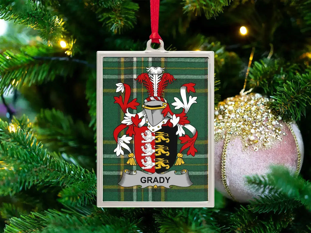 Christmas Tree Hanging Plaid Family Crest Ornament product type