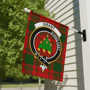 Grant Clan Crest Tartan Garden Flag – Scottish Heritage