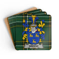 Personalized Family Crest Plaid Pattern Coaster product type