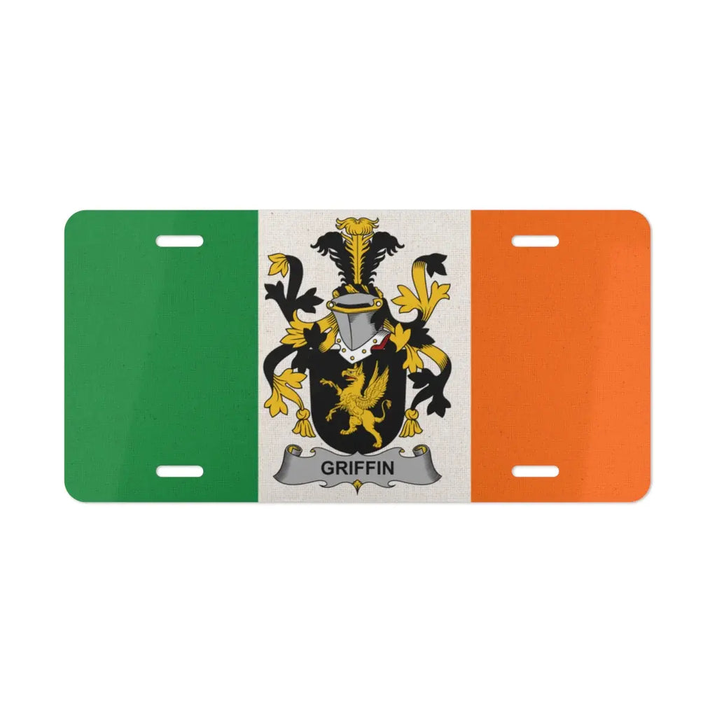 Irish Griffin Coat of Arms License Plate product