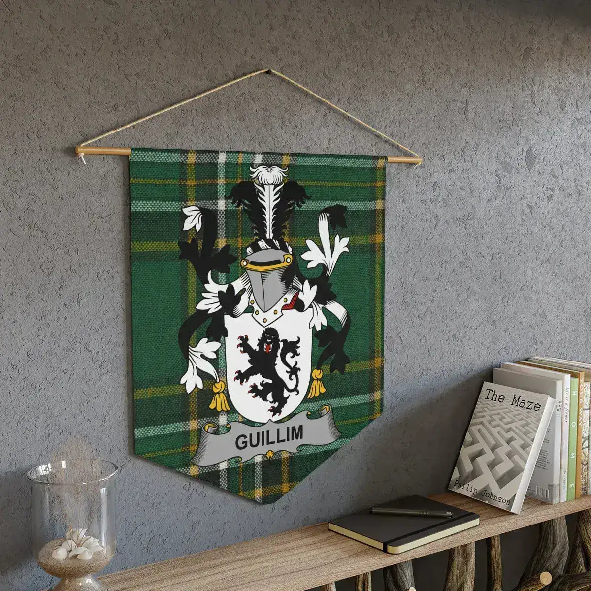 Personalized Heraldic Family Crest Banner product type