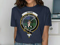 Gunn Aut Pax Aut Bellum graphic t-shirt in navy — clan crest on chest, unisex cotton fit