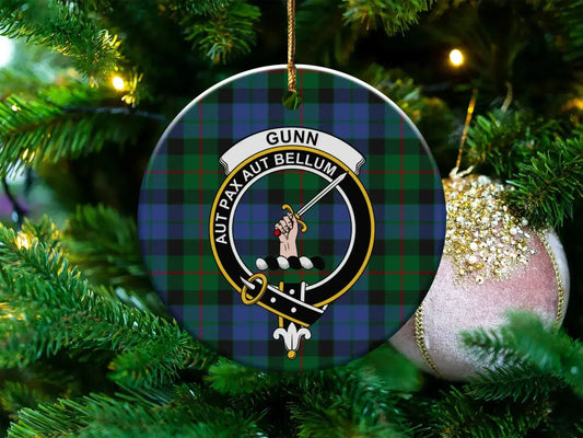 Gunn Family Crest Holiday Ornament product