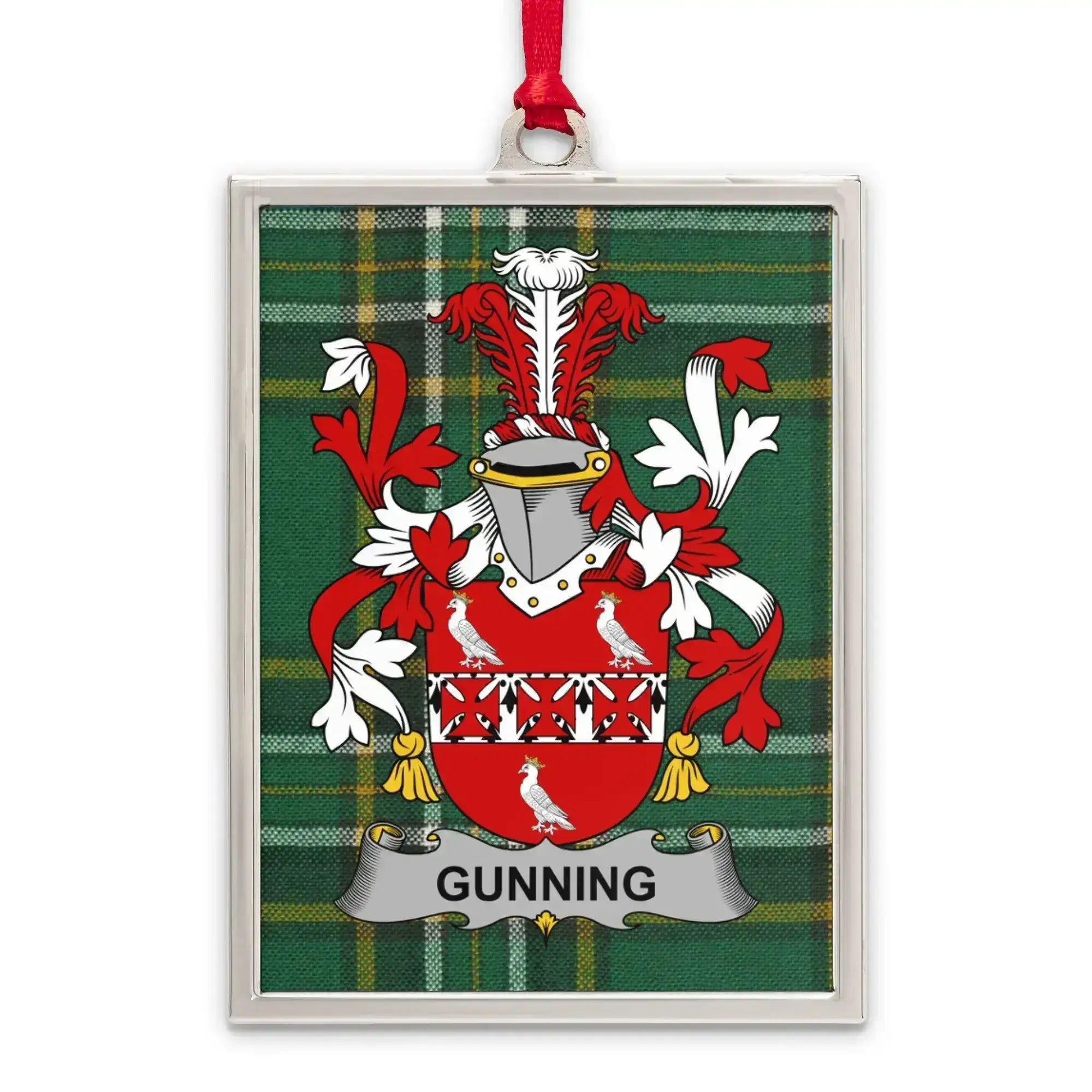 Family Crest Tartan Plaid Gunning Ornament product