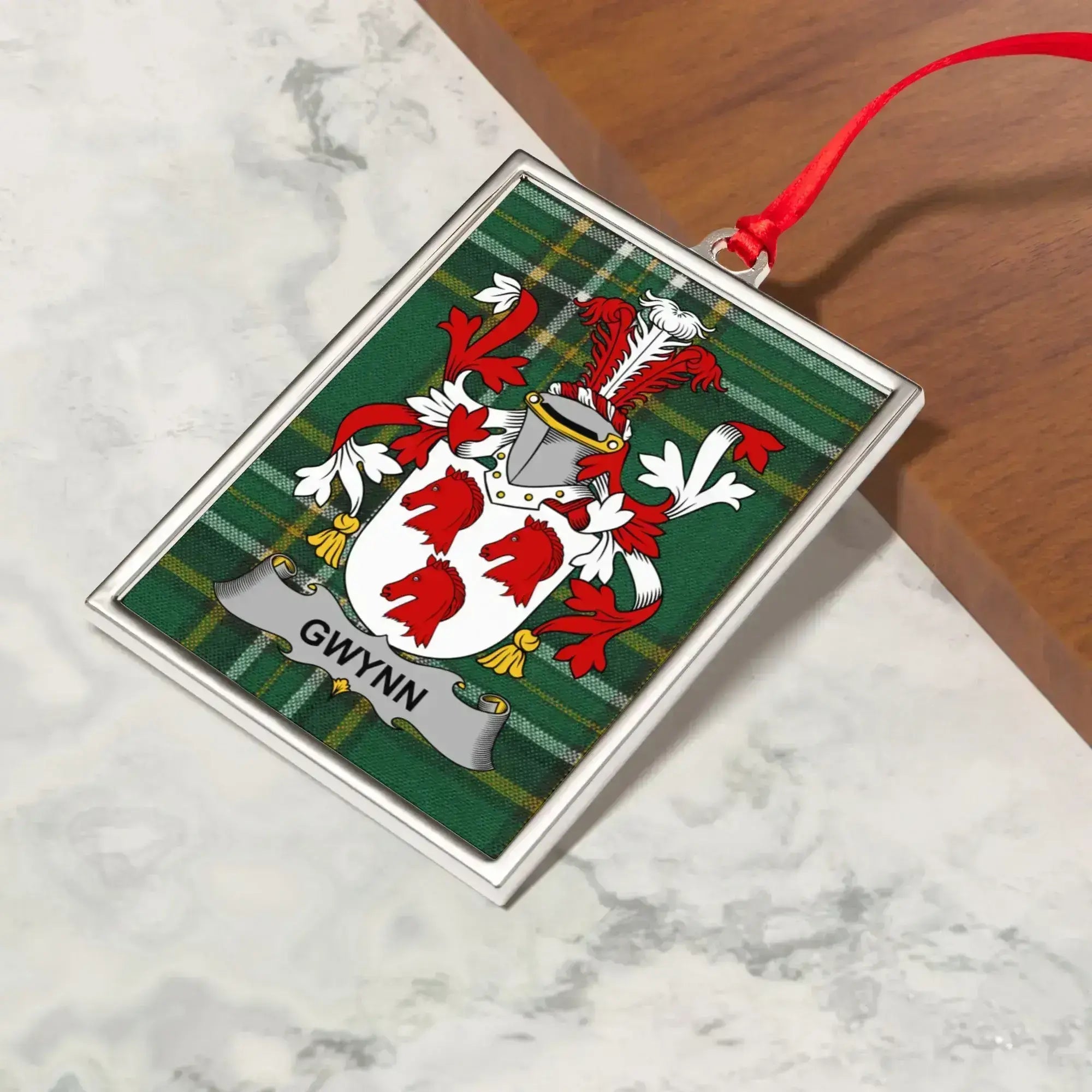 Custom Family Crest Ornament for Holiday Décor product type