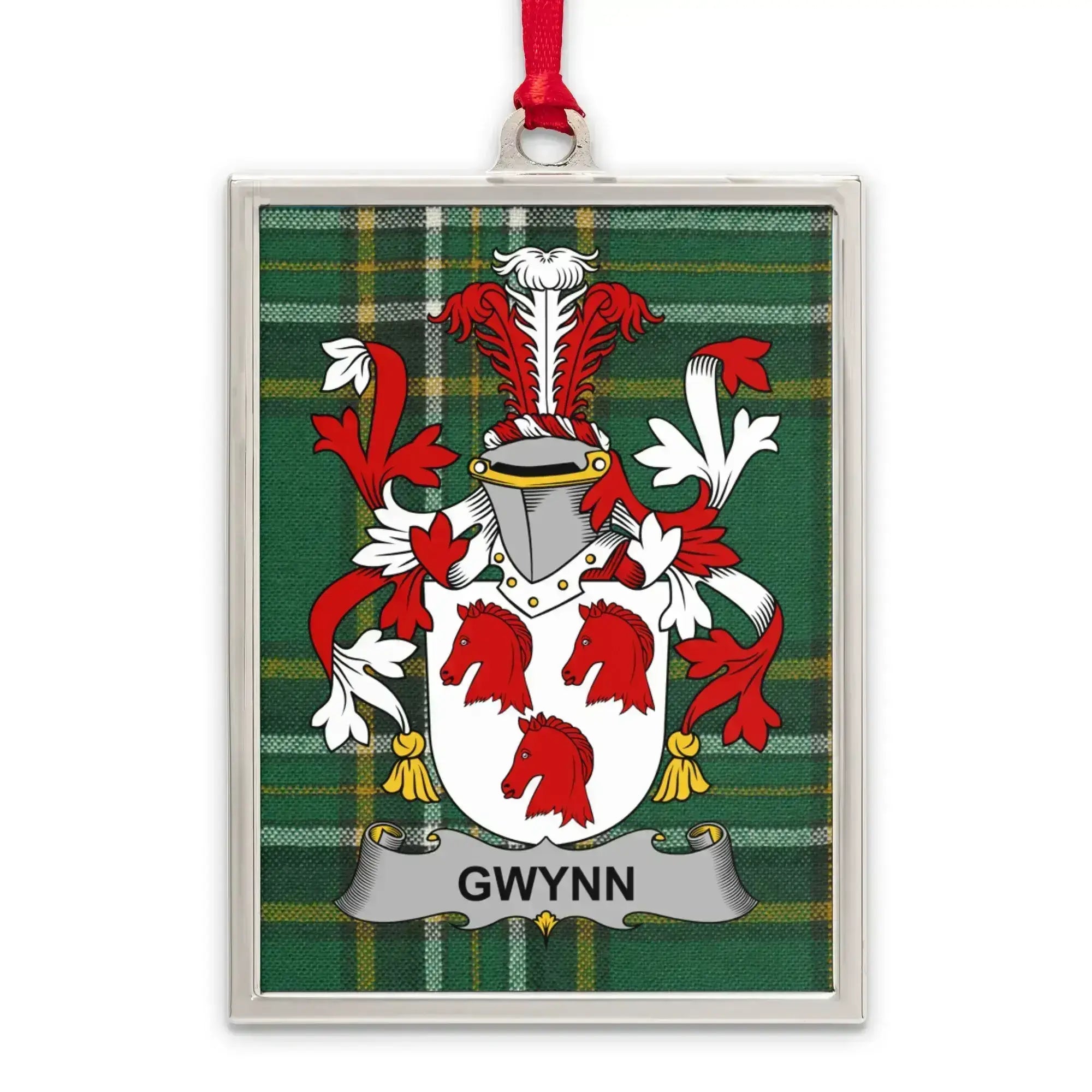 Gwynn Coat of Arms Family Crest Plaid Rectangular product