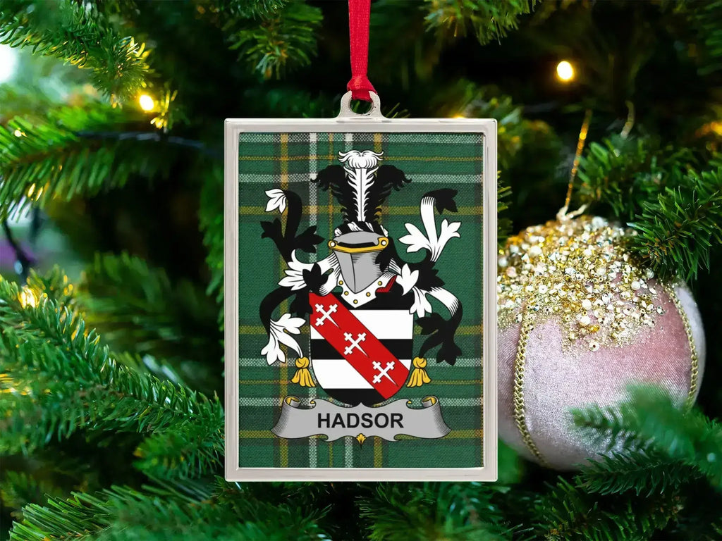 Elegant Family Coat of Arms Holiday Ornament product