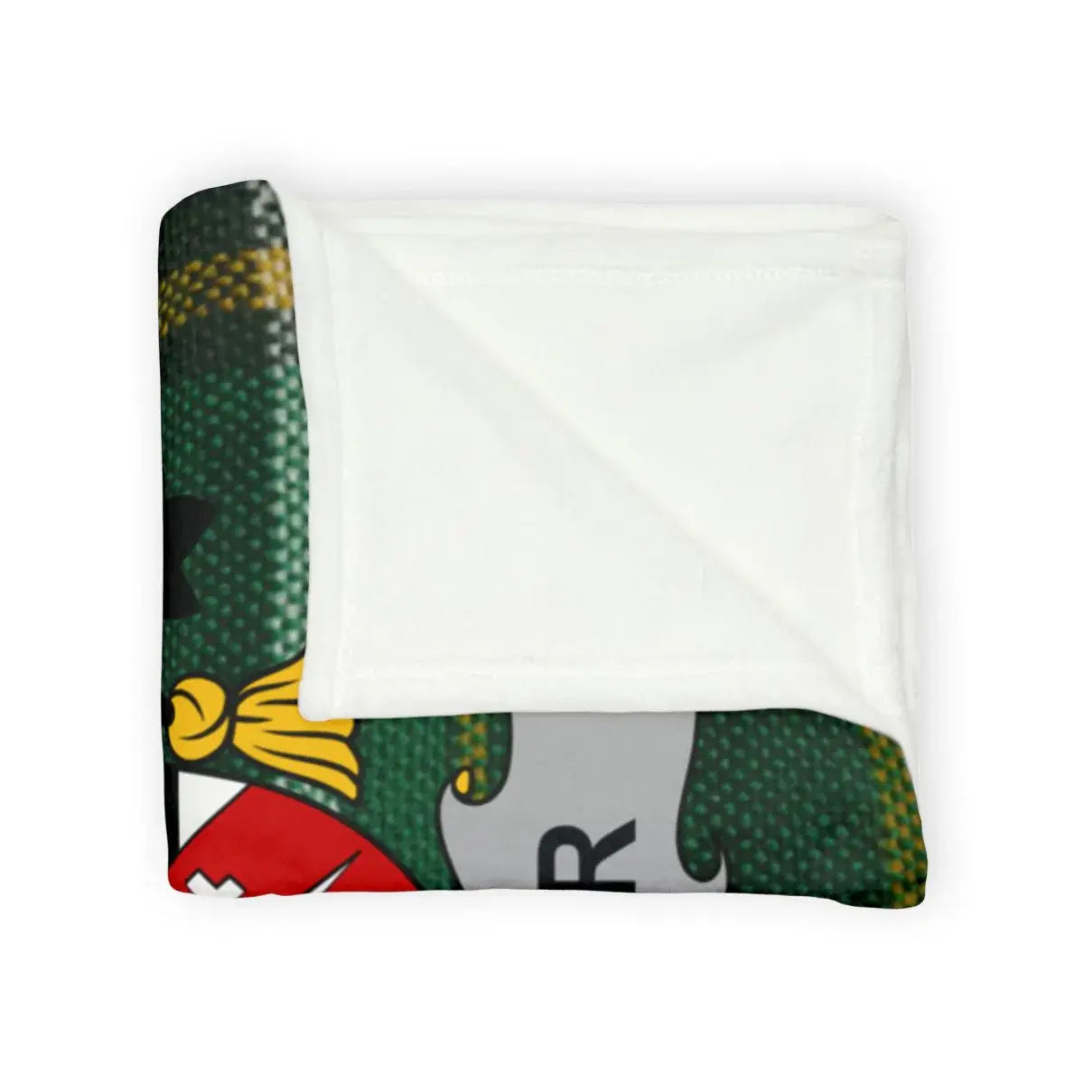Green and Yellow Patterned Multicolor Throw Blanket