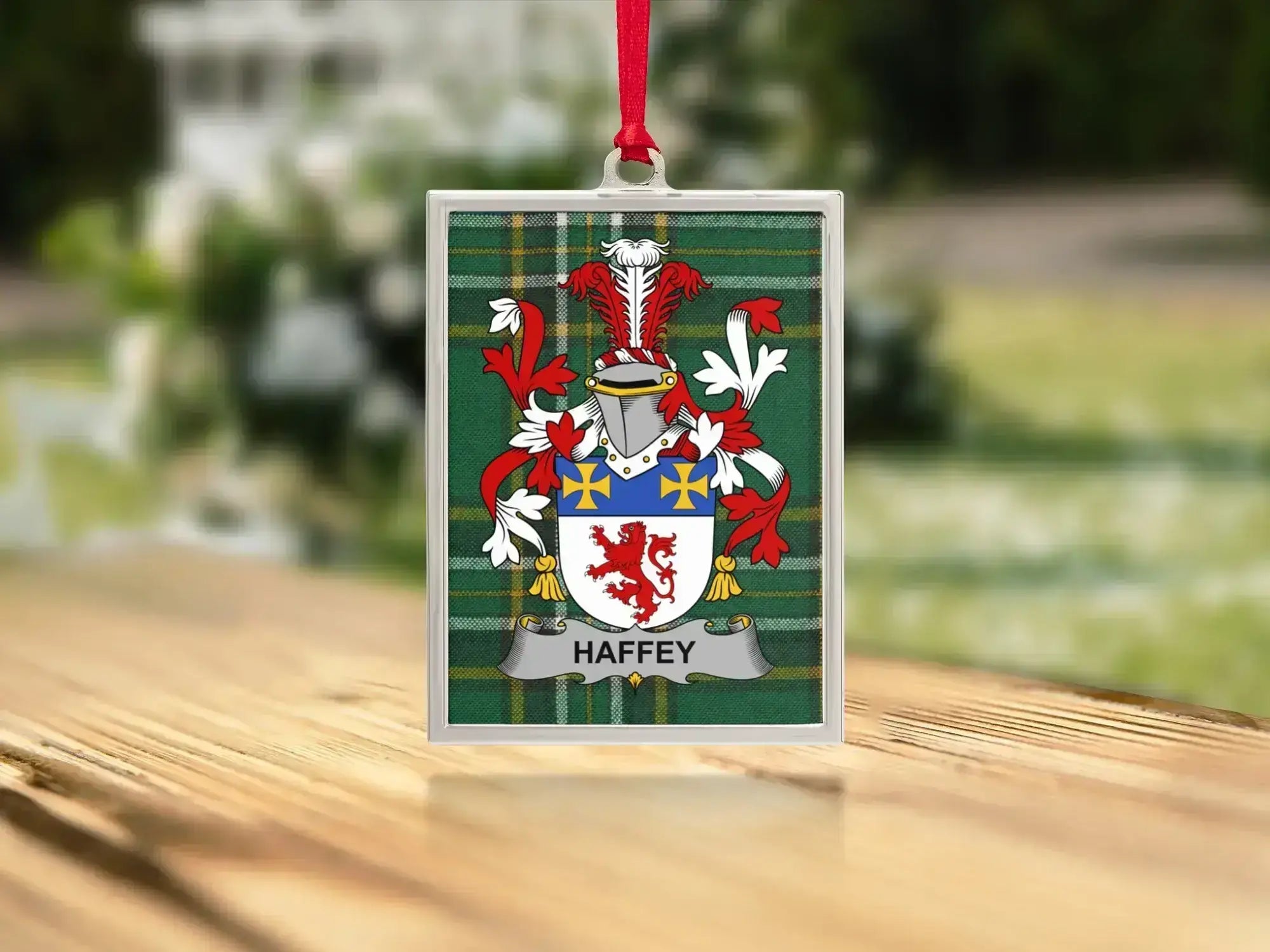 Heraldic Family Crest Personalized Ornament product