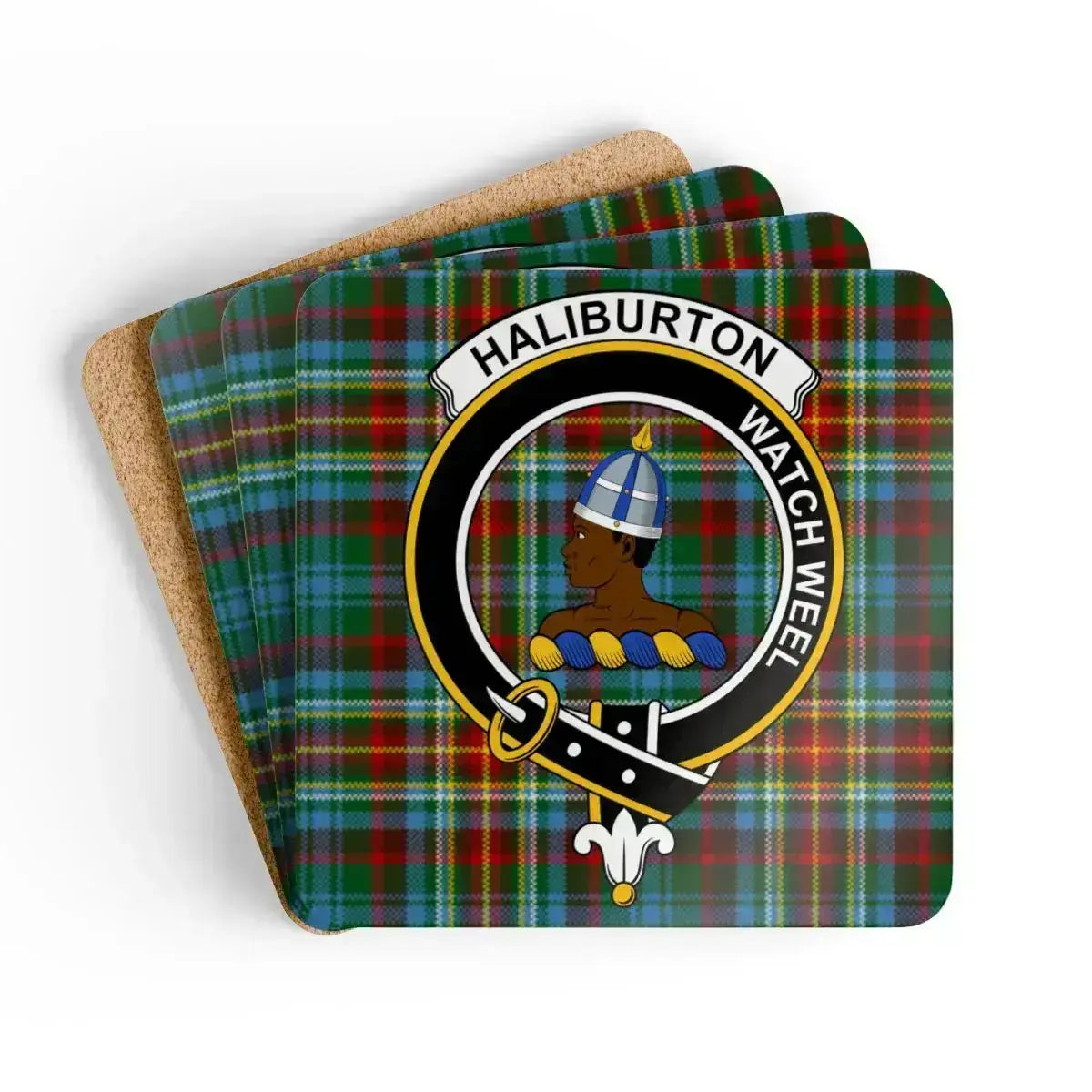 Haliburton Watch Week Plaid Design Coaster product