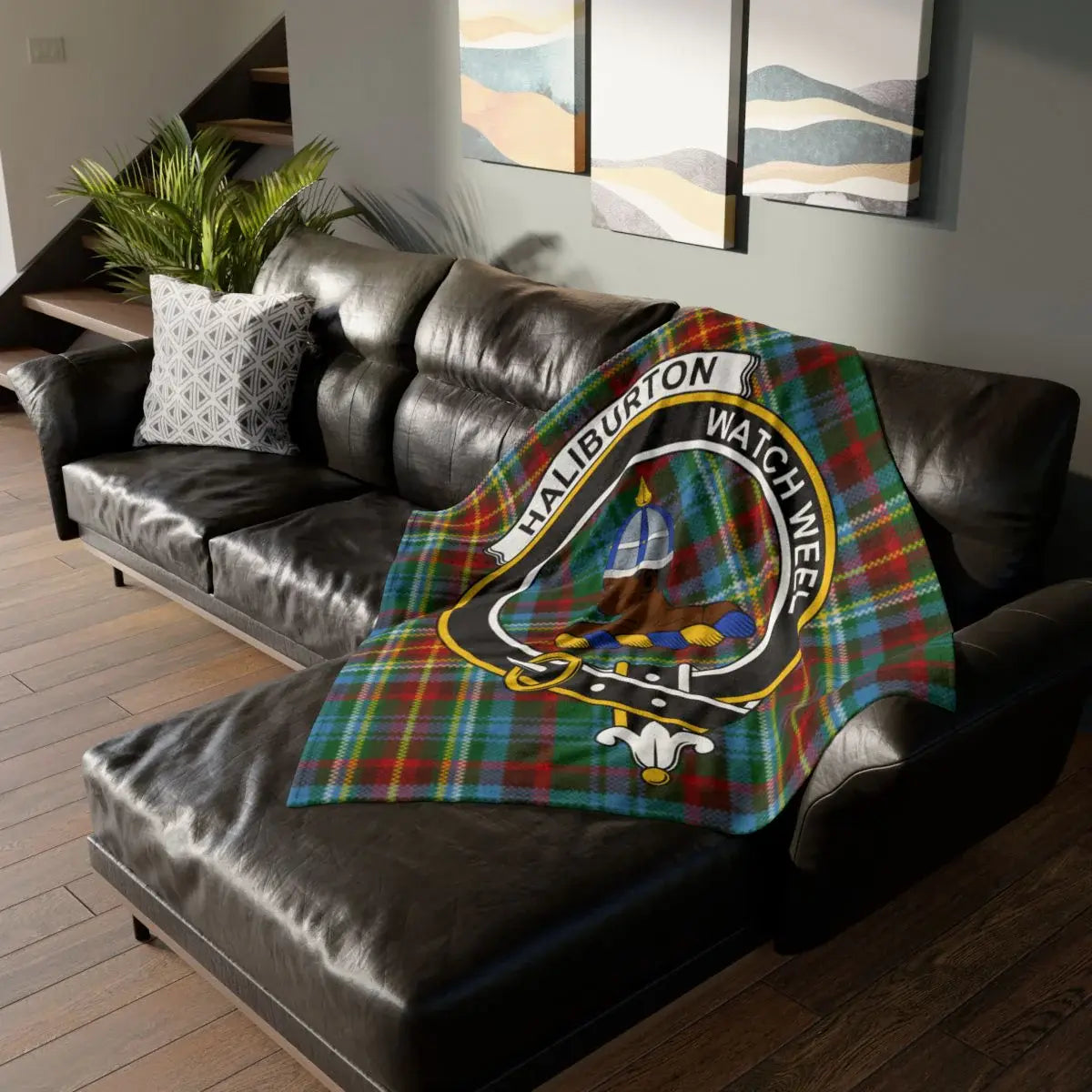 Haliburton Watch Week Plaid Design Cozy Home Decor