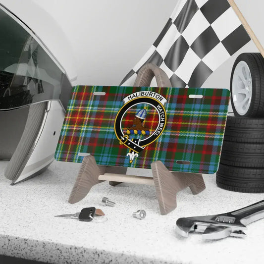 Haliburton MacKichan Tartan License Plate product