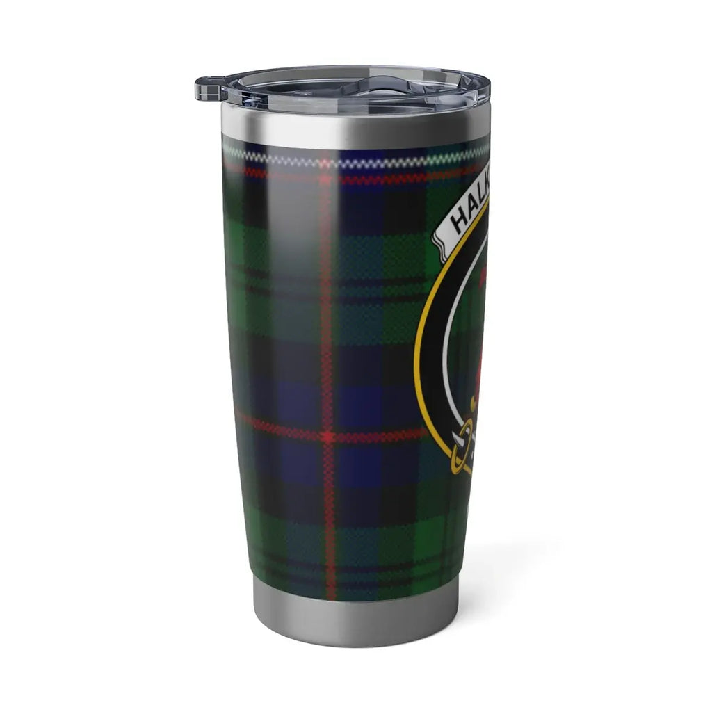 Scottish Clan Crest Green Plaid Pattern Insulated Tumbler