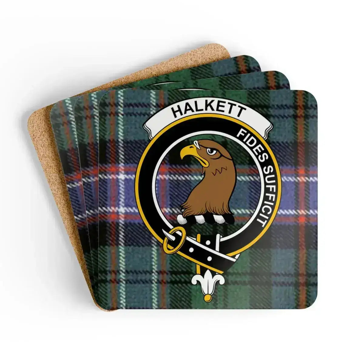 Halkett Fides Sufficit Family Crest Coasters product