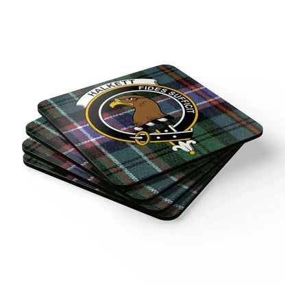Halkett Fides Sufficit Plaid Design Coaster Set product