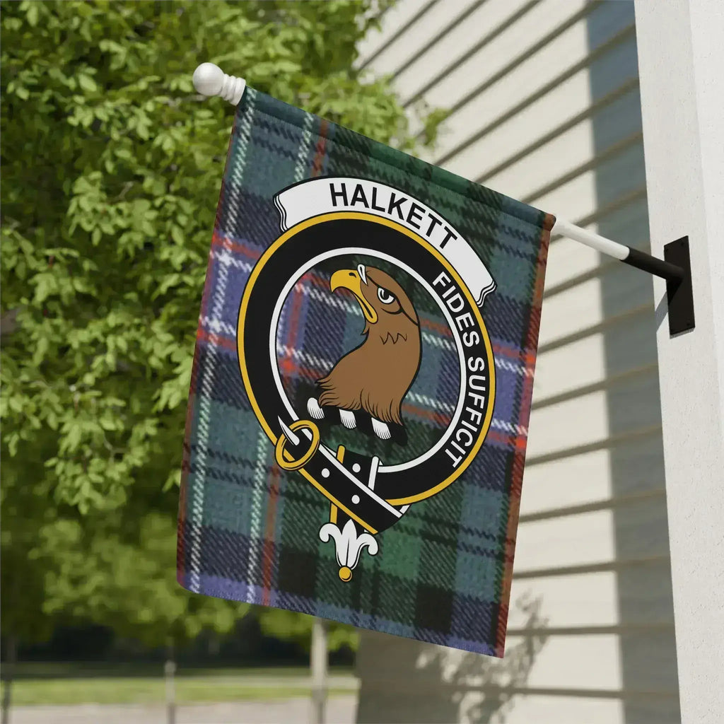 Personalized Halkett Fides Sufficit Garden Flag product