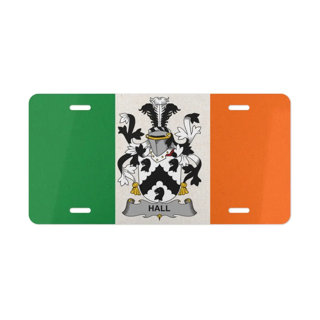 Vibrantly Colored Flag Hall Crest License Plate product