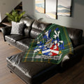 Halligan Family Crest Tartan Blanket Throw
