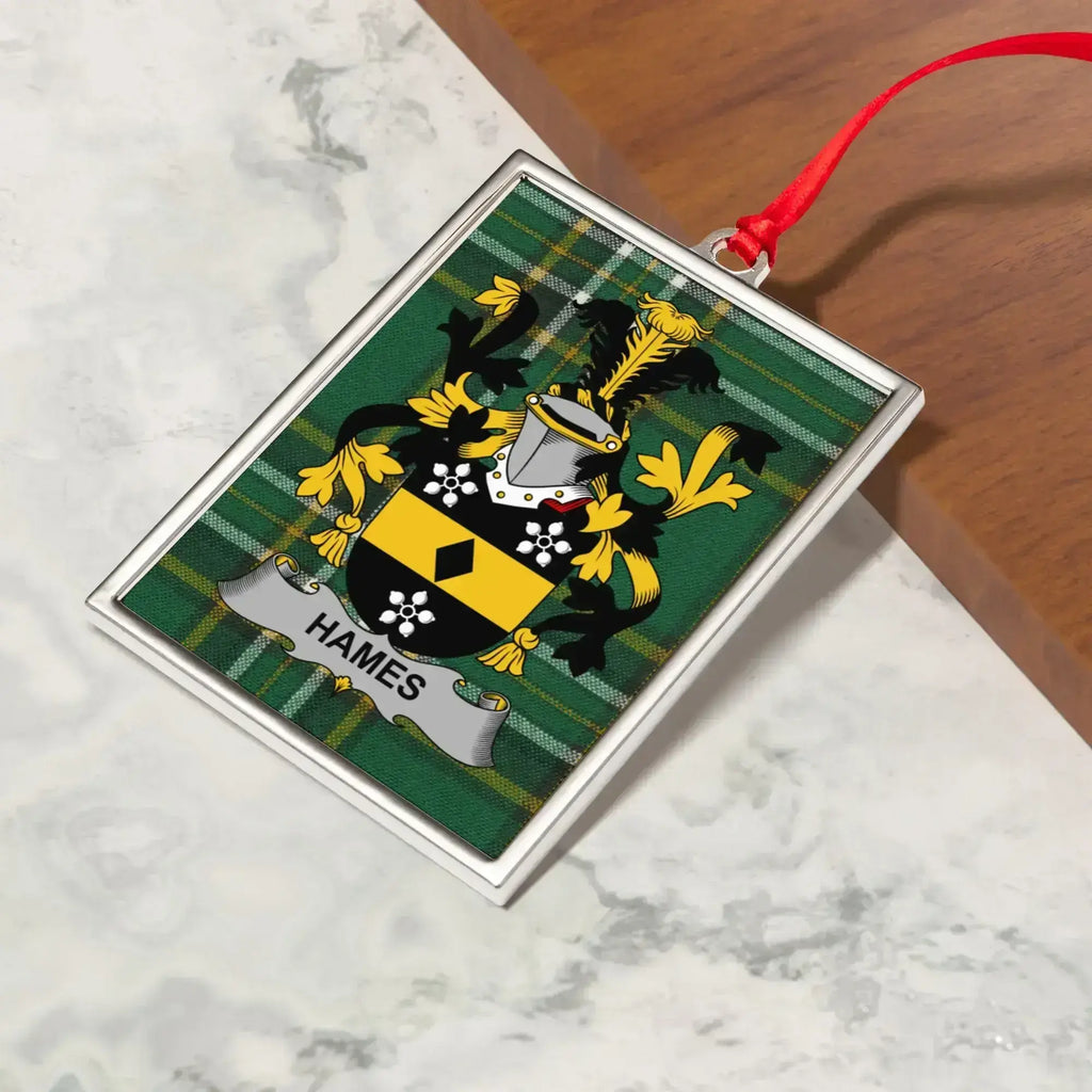 Family Crest Plaque with Hames Design Hanging product