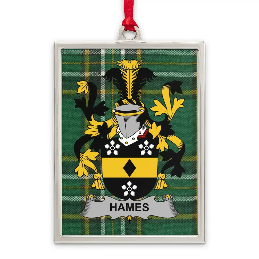 Hames Family Crest Plaid Design Hanging Ornament product