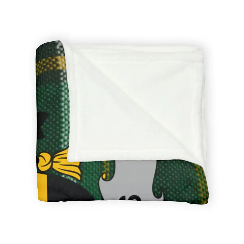 Cozy Blanket With Unique Green And Yellow Design Blanket