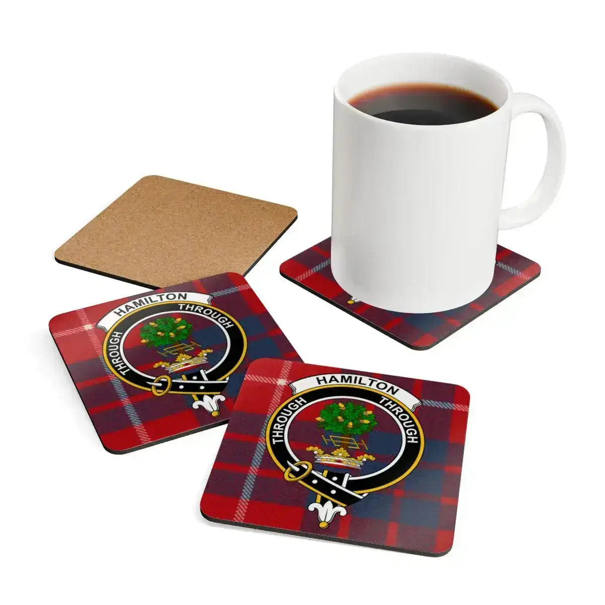Hamilton Crest Through and Through Plaid Coaster product