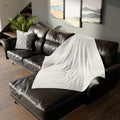Cozy White Throw Blanket for Living Room Decor