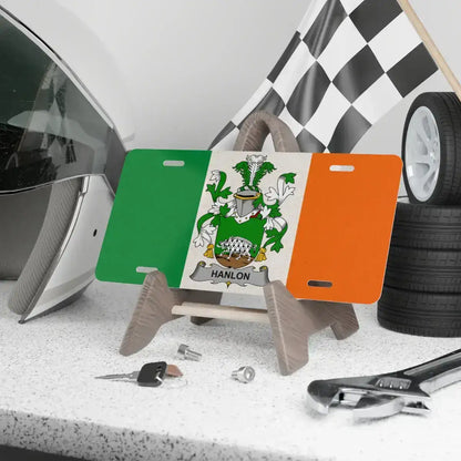 Racing Helmet With Irish Flag And Nameplate product