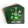 Family Crest with Tartan Design Table Coaster product