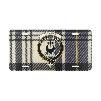 Hannay Per Ardua Ad Alta Tartan License Plate product