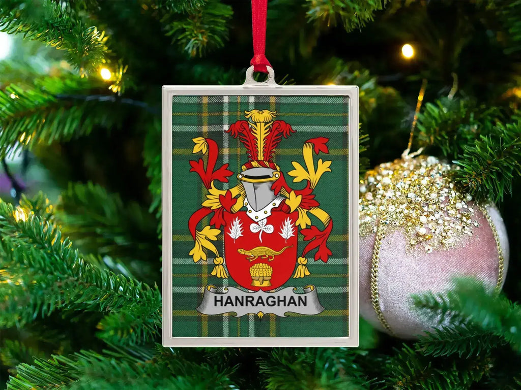 Hanraghan Family Crest Holiday Tree Ornament product