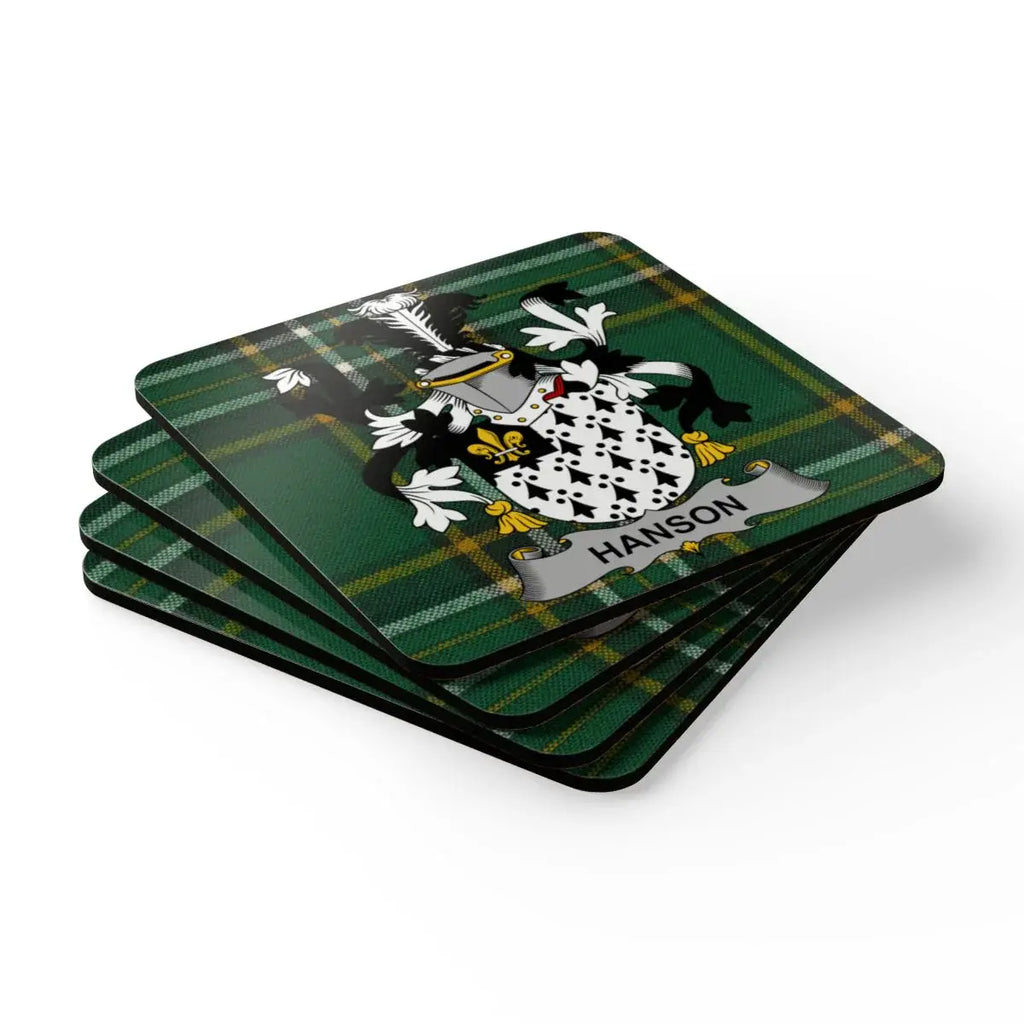 Hanson Family Crest Tartan Coaster Set product type