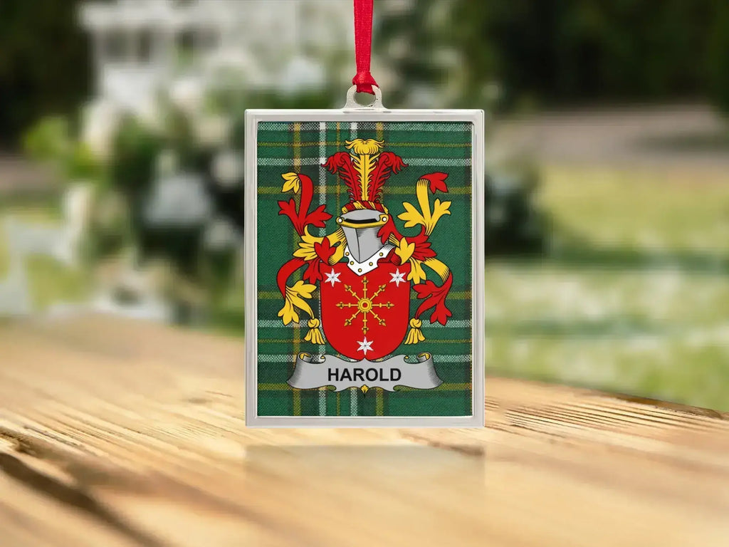 Custom Family Crest Personalized Ornament product type