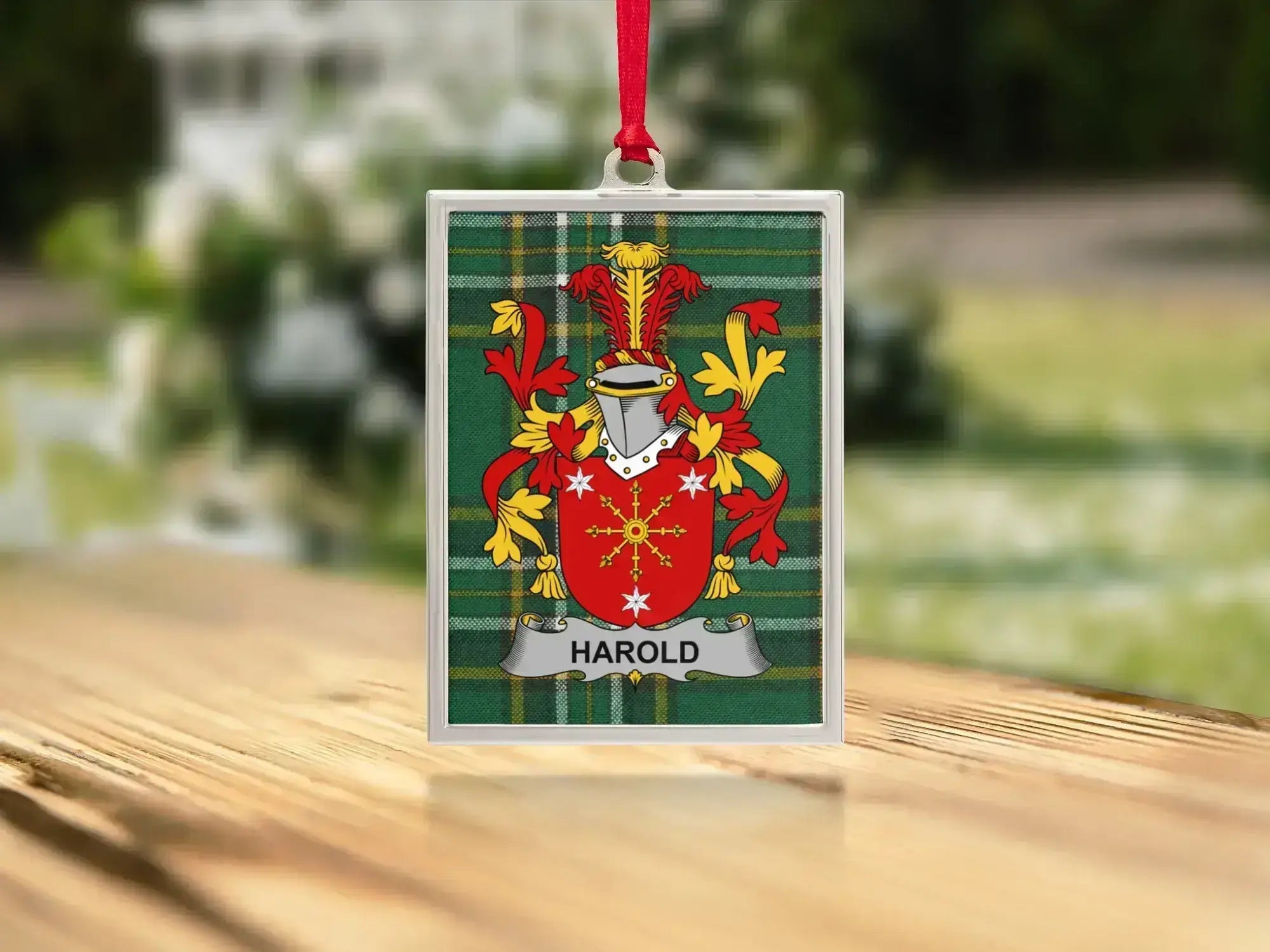 Custom Family Crest Personalized Ornament product type