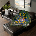 Harris Family Crest Blanket with Tartan Design