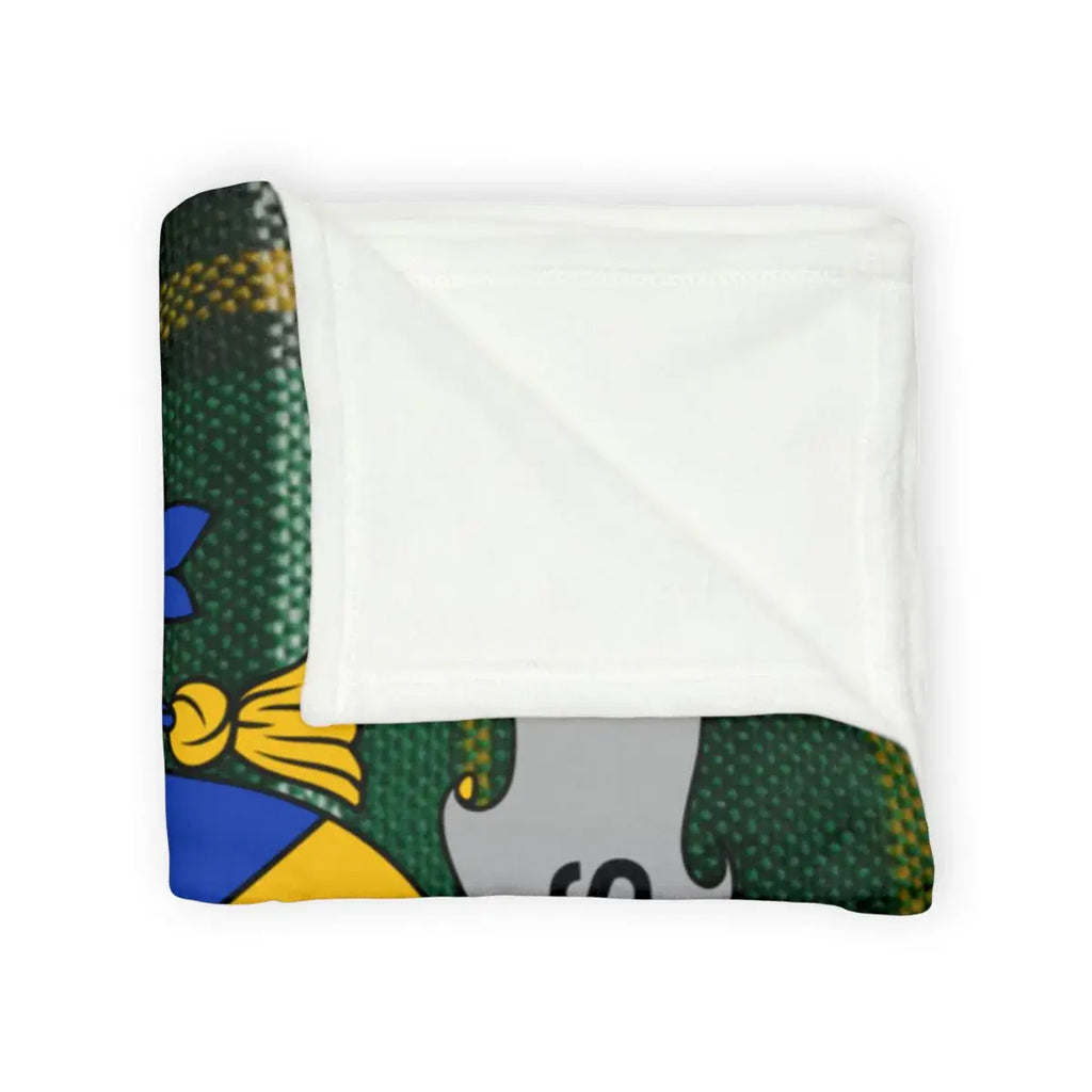 Vibrant Green and Yellow Patterned Cozy Blanket