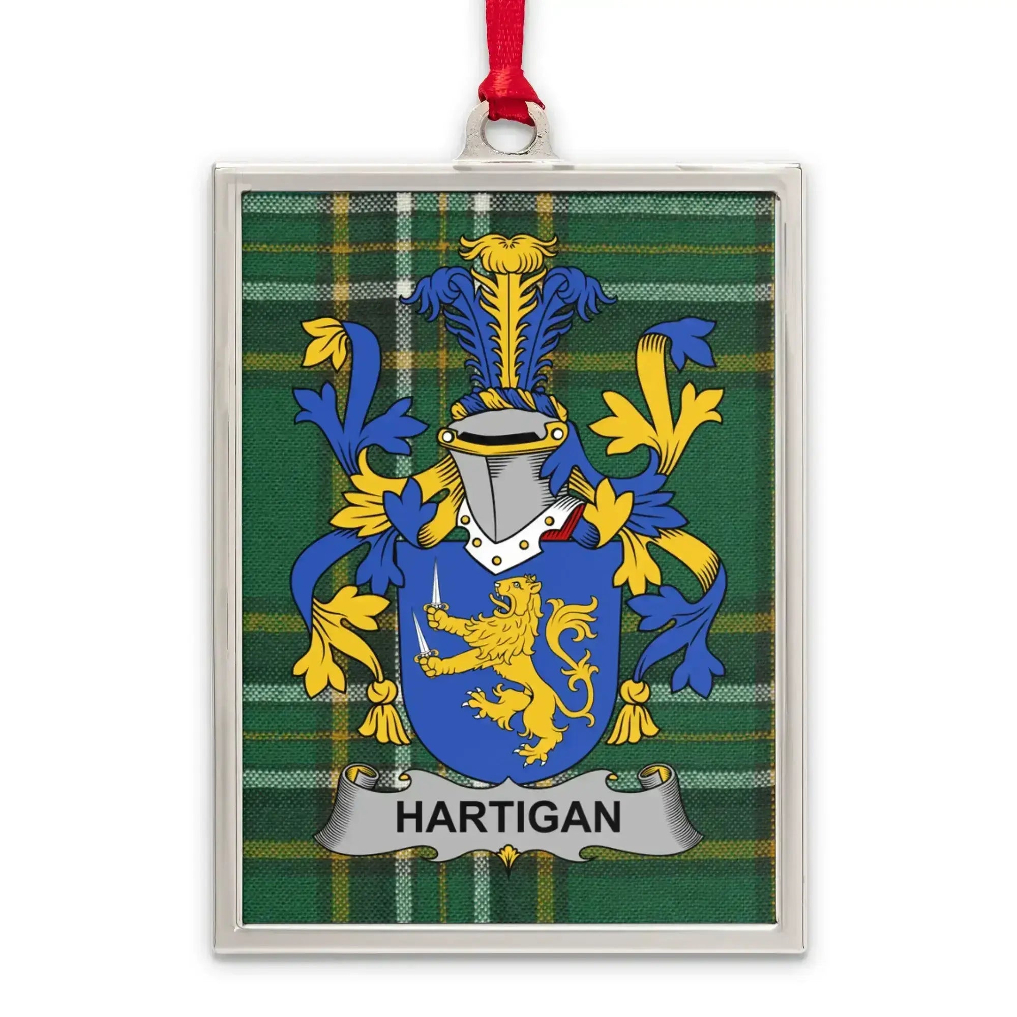 Personalized Hartigan Family Crest Plaid Decorative product type