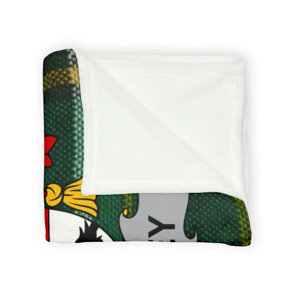 Cozy Festive Blanket with Colorful Holiday Print