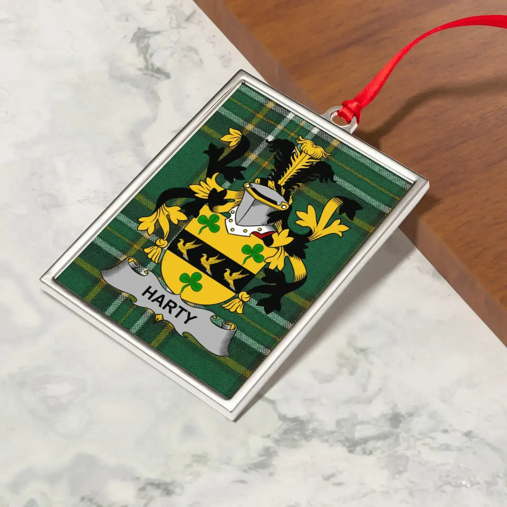 Personalized Harty Family Crest Ornament beautiful product type